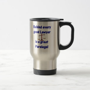 Detrás de cada abogado - taza del Paralegal