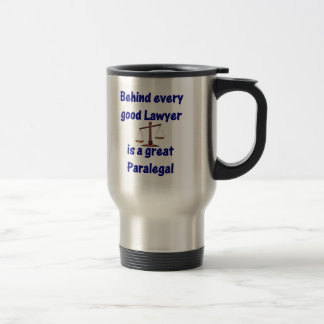 Detrás de cada abogado - taza del Paralegal