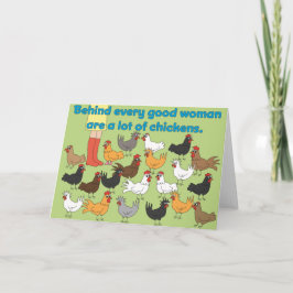 Detrás de cada buena mujer - tarjeta de