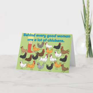 Detrás de cada buena mujer - tarjeta de
