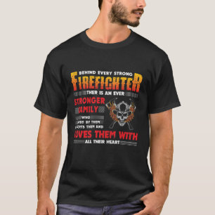Detrás de cada camiseta fuerte del bombero