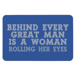 Detrás de cada hombre imán de color personalizado