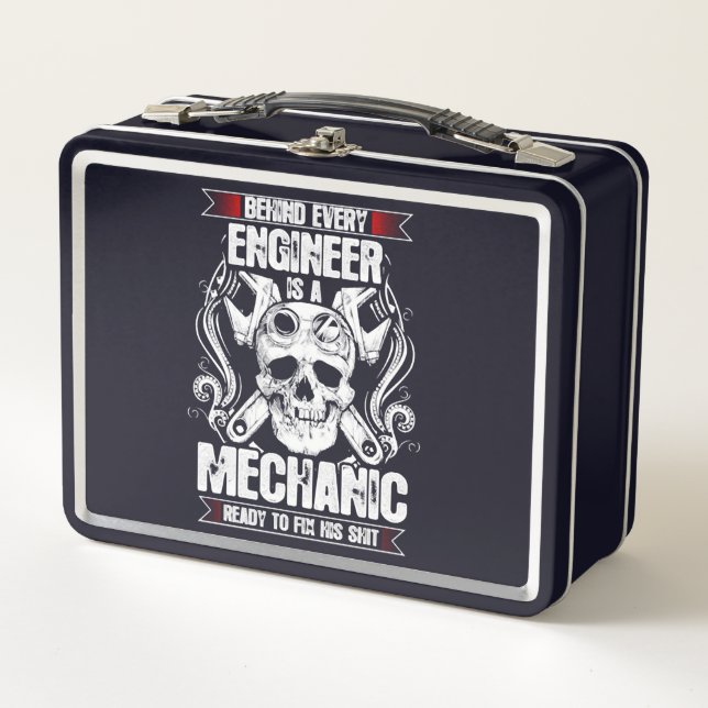 Detrás de cada ingeniero - Mecánico (Anverso)