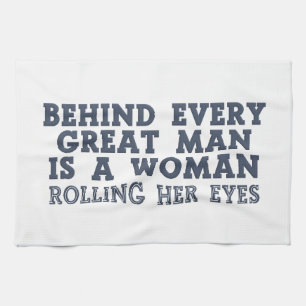 Detrás de la toalla de cocina personalizado de cad