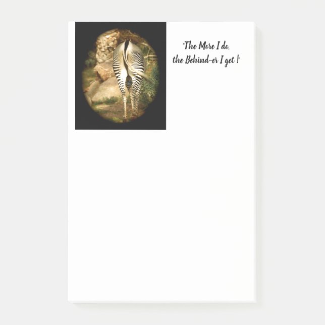 "Detrás-er consigo!" Notas de post-it, 4 x 6 (Anverso)