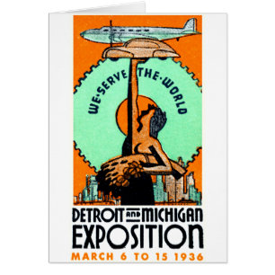 Detroit 1936 + Poster de la expo de Michigan