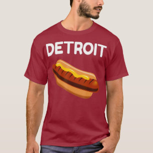 Detroit Camisa de la ciudad del Hot dog camisa imp