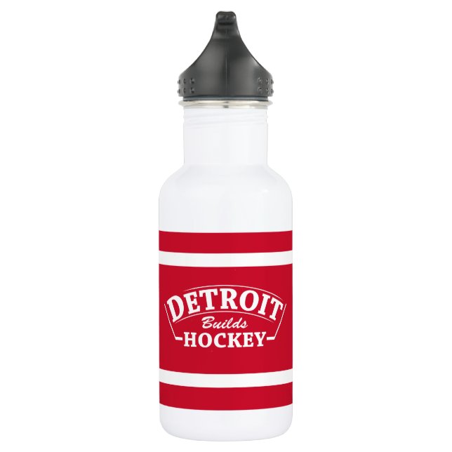 Detroit construye botellas de agua de hockey 18oz (Derecha)
