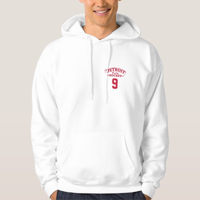 Detroit construye sudadera encapuchada de hockey (Anverso)