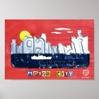 Detroit: El arte de la placa de licencia de la ciu