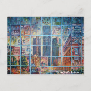 Detroit en mi mente I - postal