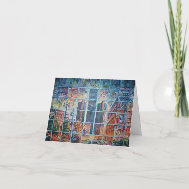 Detroit en mi mente I - tarjeta de felicitación (Anverso)