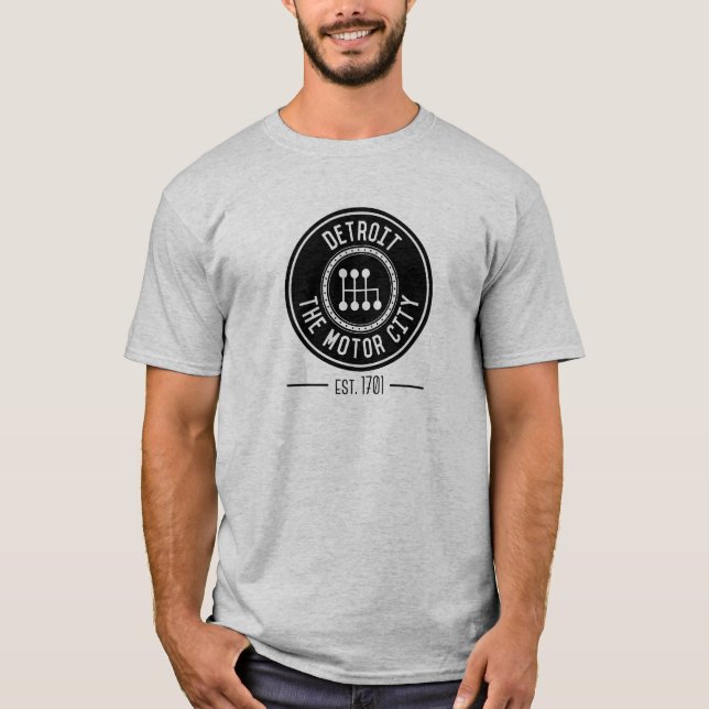 Detroit, la camiseta de la ciudad del motor (Anverso)