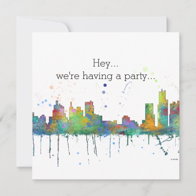 DETROIT, MICHIGAN SKYLINE (Anverso)