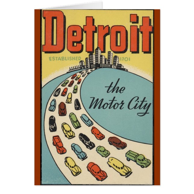 Detroit Motor City USA - Viajes de época (Frente)
