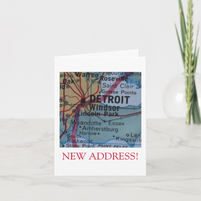 Detroit Nueva invitación de dirección (Anverso)