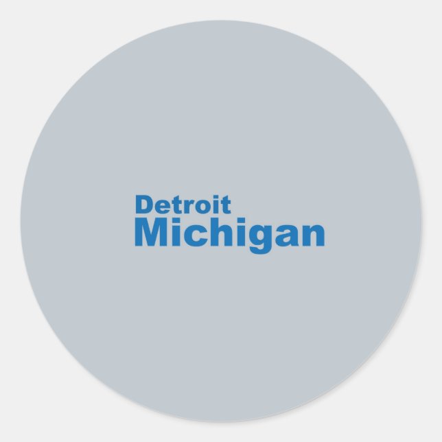 Detroit, Pegatina de Michigan (Anverso)