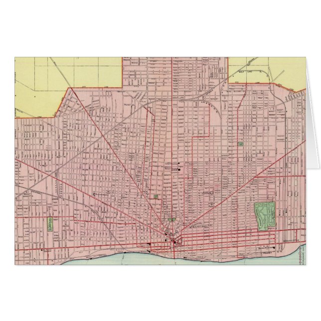 Detroit y sus alrededores (Anverso (Horizontal))