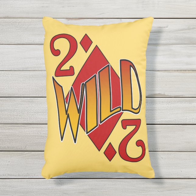 Deuces Wild 2 de Diamantes Jugando con almohada de (Frente (Vertical))