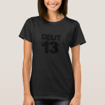 DEUT13 - Camiseta con el logotipo negro de menor t
