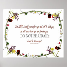 Deuteronomio 31:8, no temáis, decoración