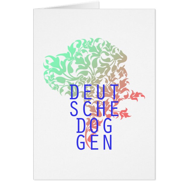 Deutsche Doggen Blatt Kopf (Frente)