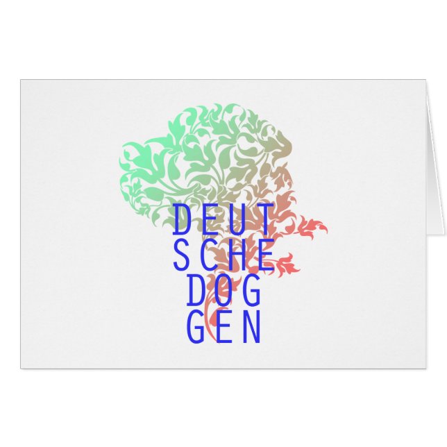 Deutsche Doggen Blatt Kopf (Anverso (Horizontal))