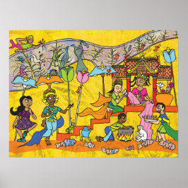 Devas bailarinas - Impresión de arte camboyano