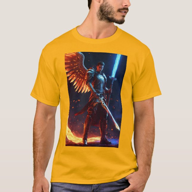 "Devil Angel Gamer: Camiseta de último poder y con (Anverso)