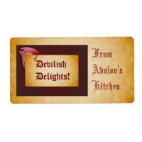 Devilish Delights Halloween trata la etiqueta de b