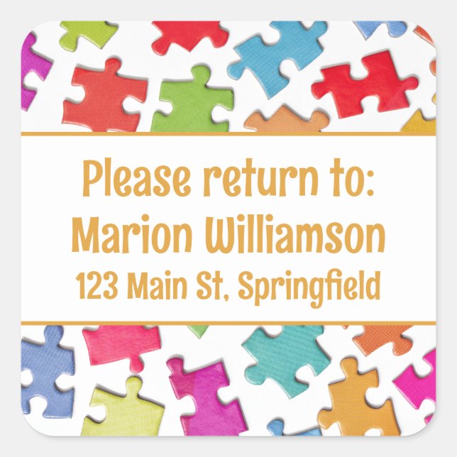 Devolver el rompecabezas a la hoja pegatina (Anverso)