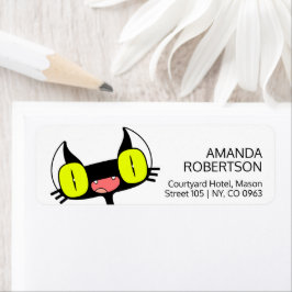 Devolver etiquetas de dirección con un gatito grac