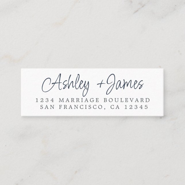 Devolver tarjeta de dirección con fecha RSVP en la (Anverso)