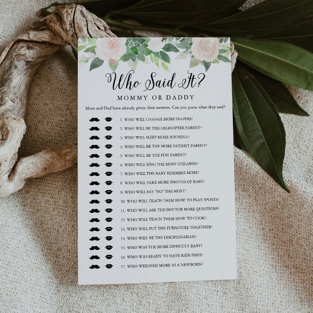 DEVON Quién Lo Dijo Mamá Papi Tarjeta De Juego Par (Subido por el creador)