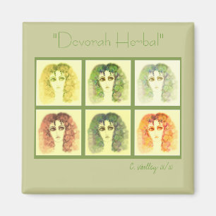 "Devorah Herbal", imán cuadrado