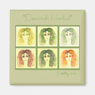 "Devorah Herbal", imán cuadrado