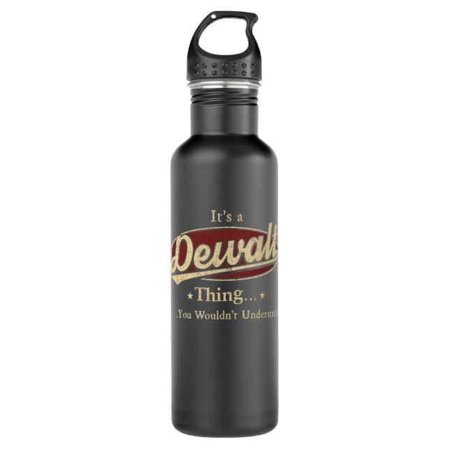 Dewalt Thing Nombre Botella de agua (Anverso)