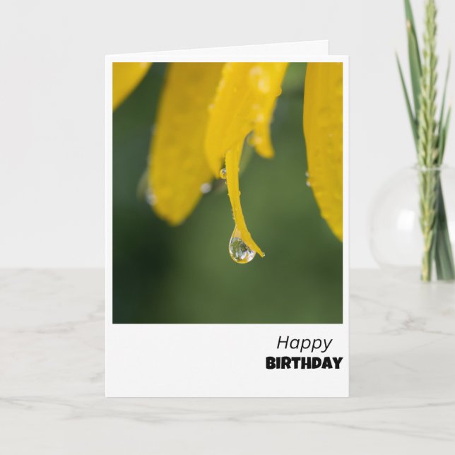 Dewdrop Bloom - Una nueva tarjeta de cumpleaños in (Anverso)
