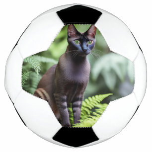 Dexter El Gato Siamés Negro, Balón De Fútbol