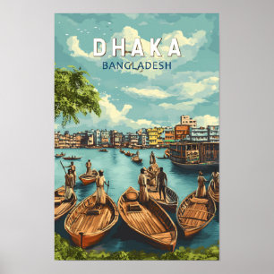 Dhaka Bangladesh Ilustracion Viaje de arte