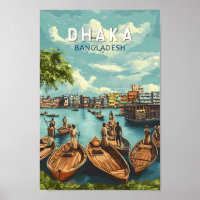 Dhaka Bangladesh Ilustracion Viaje de arte