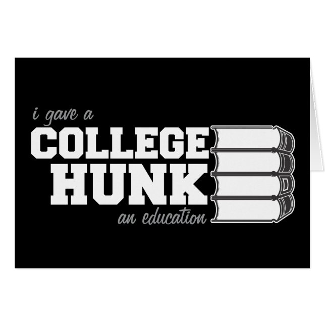 Di a trozo de la universidad una educación (Anverso (Horizontal))