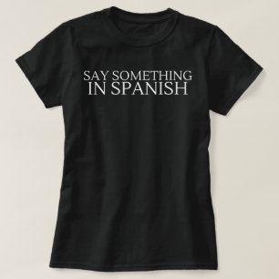 Di algo en la camiseta española, la camiseta mexic