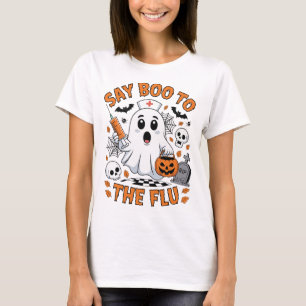 Di Boo a la camiseta de la gripe