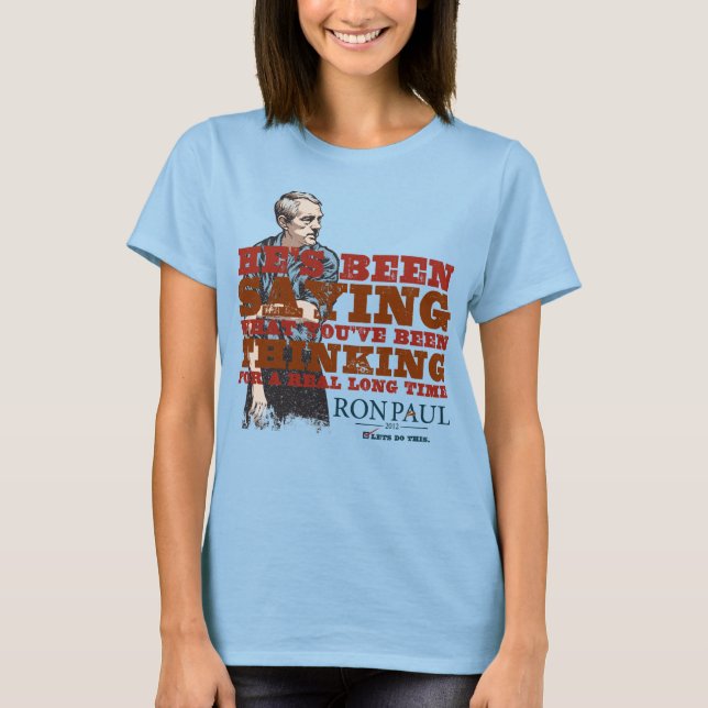 Di lo que estás pensando en la camiseta (Anverso)