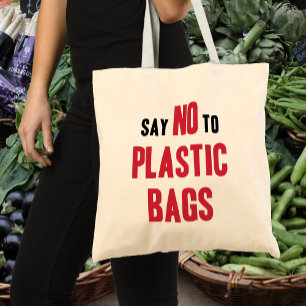 Di No a las Bolsas de Plástico Lona Reutilizable