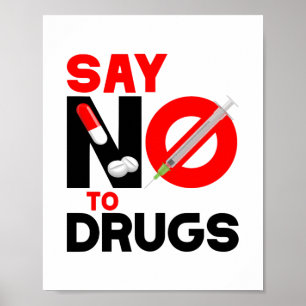 Di NO a las Drogas   Póster de Prevención del Abus