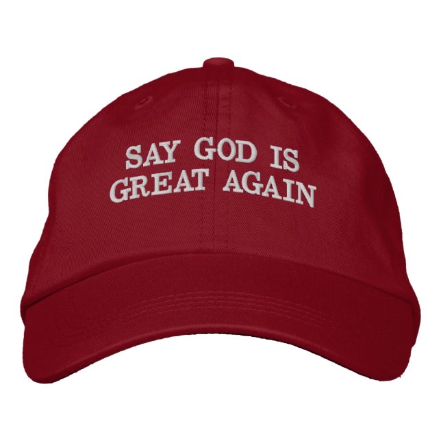 Di que Dios es grande de nuevo Gorra (Anverso)