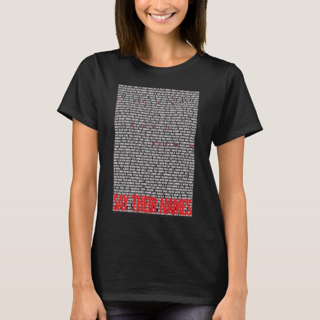 Di sus nombres camiseta (Anverso)
