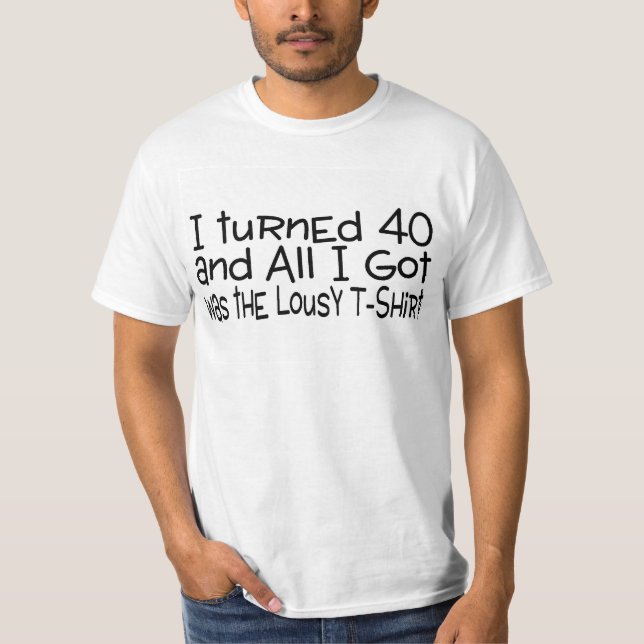Di vuelta a la camiseta malísima 40 (Anverso)